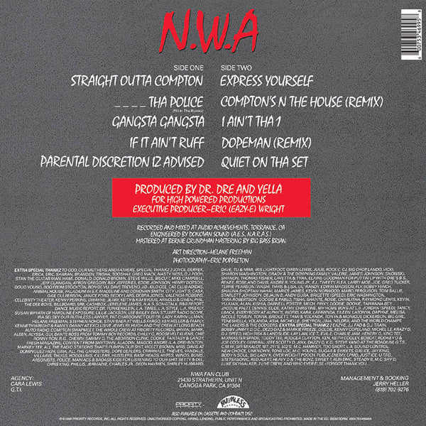 N.W.A. – Straight Outta Compton | Used Vinyl